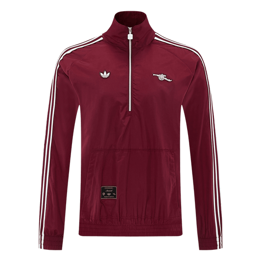 Arsenal Mens Windbreaker Jacket 2026 Red