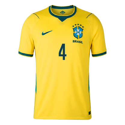 MARQUINHOS #4 Brazil Mens Home Soccer Jersey World Cup 2026 Yellow [PREMIUM]