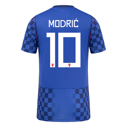 MODRIĆ #10 Croatia Mens Away Soccer Jersey World Cup 2026 Blue - Player Version