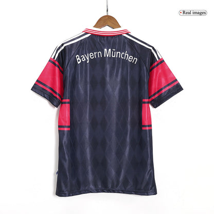 Retro Bayern Munich Mens Home Soccer Jersey 1997/99 Black&Red