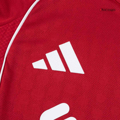 KERKEZ #6 Liverpool Mens Home Soccer Jersey 2025/26 Red - Player Version