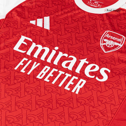 GABRIEL #6 Arsenal Mens Home Soccer Jersey 2025/26 Red [PREMIUM]