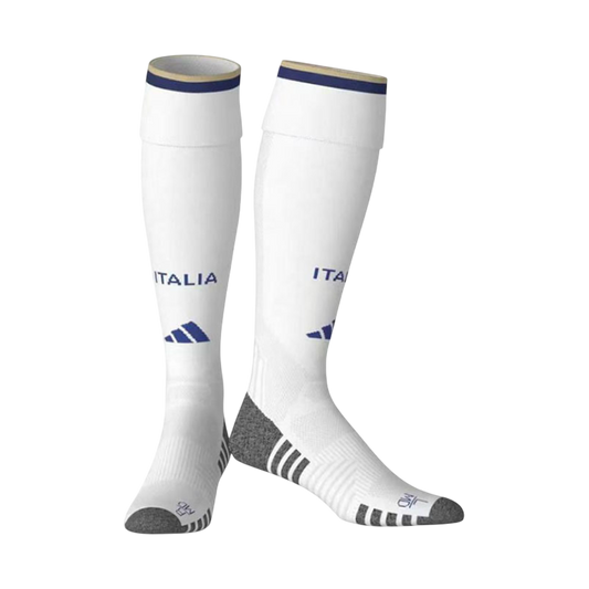 Italy Kids Home Soccer Socks World Cup 2026 White [PREMIUM]