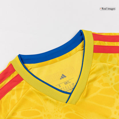 JAMES #10 Colombia Mens Home Soccer Jersey World Cup 2026 Yellow