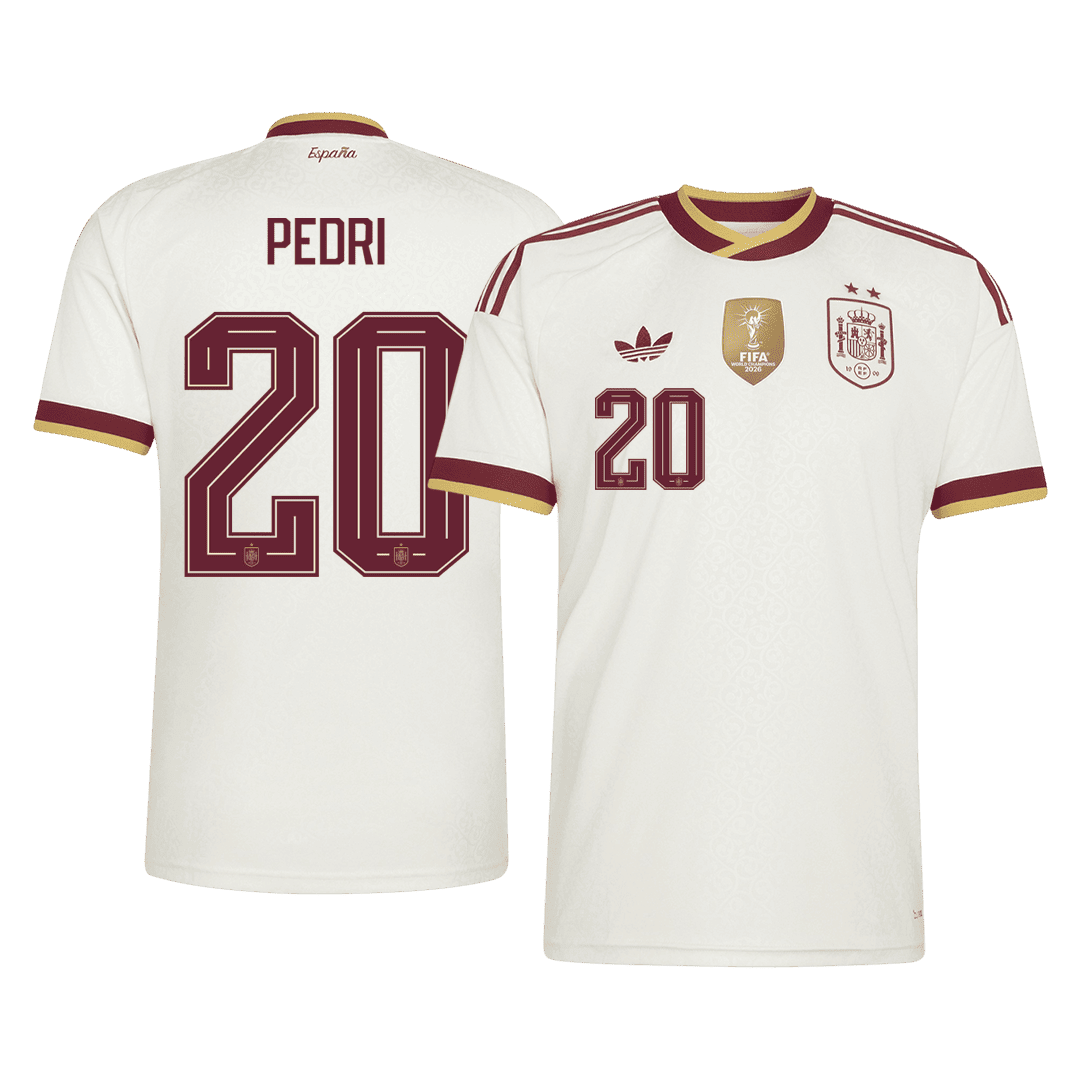 [Champion Edition] Spain Away Soccer Jersey World Cup 2026 – PEDRI #20