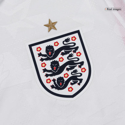 RICE #4 England Mens Home Soccer Jersey World Cup 2026 White - Player Version