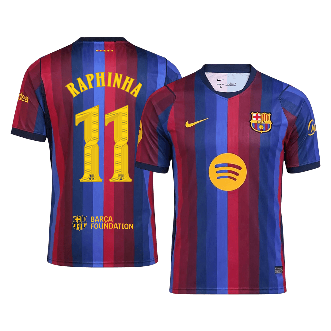 Barcelona Home Soccer Jersey 2026/27 – RAPHINHA #11 – UCL