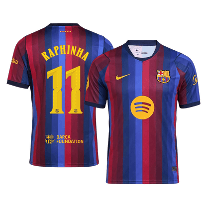Barcelona Home Soccer Jersey 2026/27 – RAPHINHA #11 – UCL