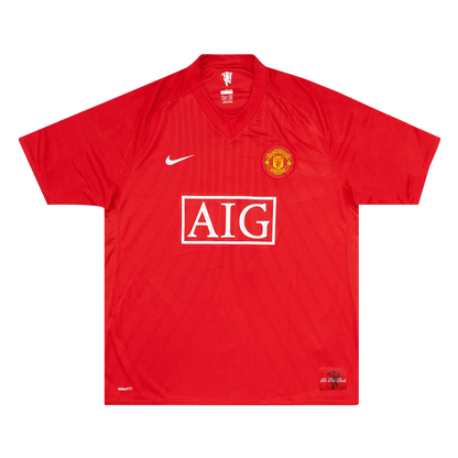 Retro ROONEY #10 Manchester United Mens Home Soccer Jersey 2007/08 Red