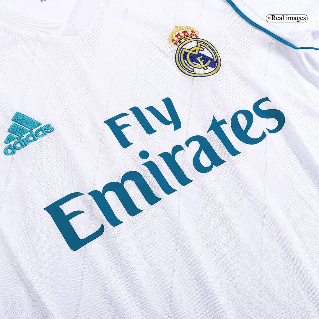 Retro Real Madrid Mens Home Soccer Jersey 2017/18 White