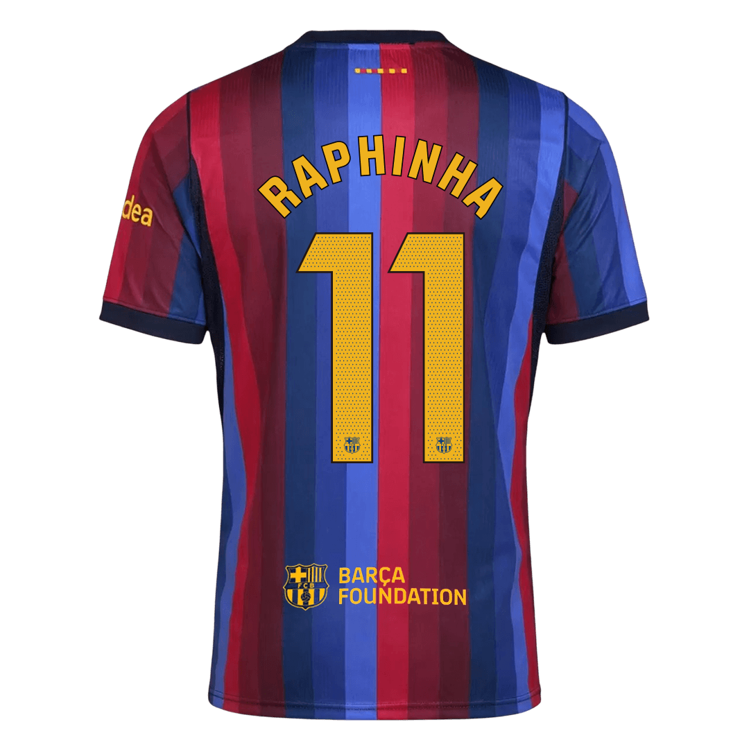 Barcelona Home Soccer Jersey 2026/27 – RAPHINHA #11