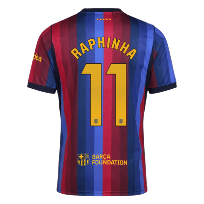 Barcelona Home Soccer Jersey 2026/27 – RAPHINHA #11
