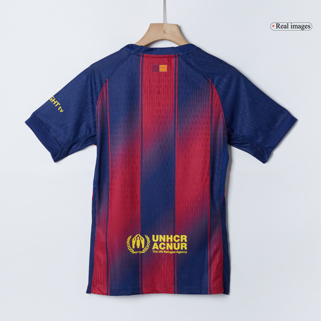 KOUNDE #23 Barcelona Mens Home Soccer Jersey 2025/26 Red&Blue - Player Version
