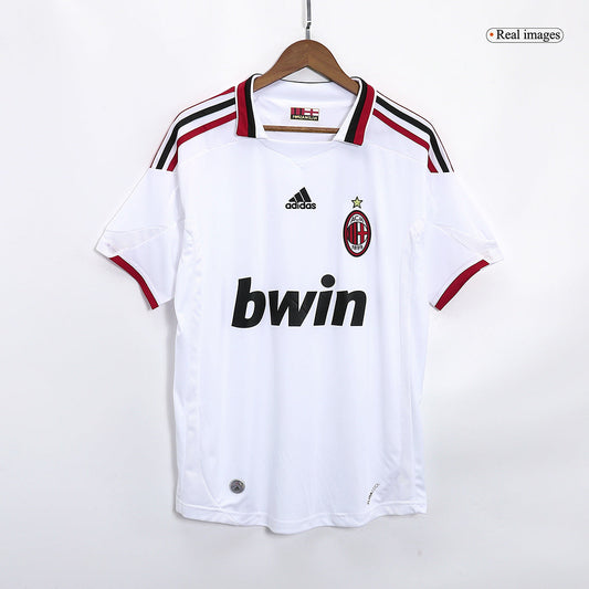 Retro AC Milan Mens Away Soccer Jersey 2009/10 White