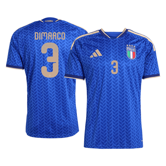 DIMARCO #3 Italy Mens Home Soccer Jersey World Cup 2026 Blue [PREMIUM]