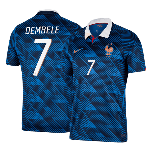DEMBELE #7 France Mens Home Soccer Jersey World Cup 2026 Blue