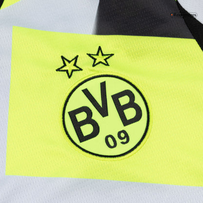 Borussia Dortmund Mens Away Soccer Kit 2025/26 Gray