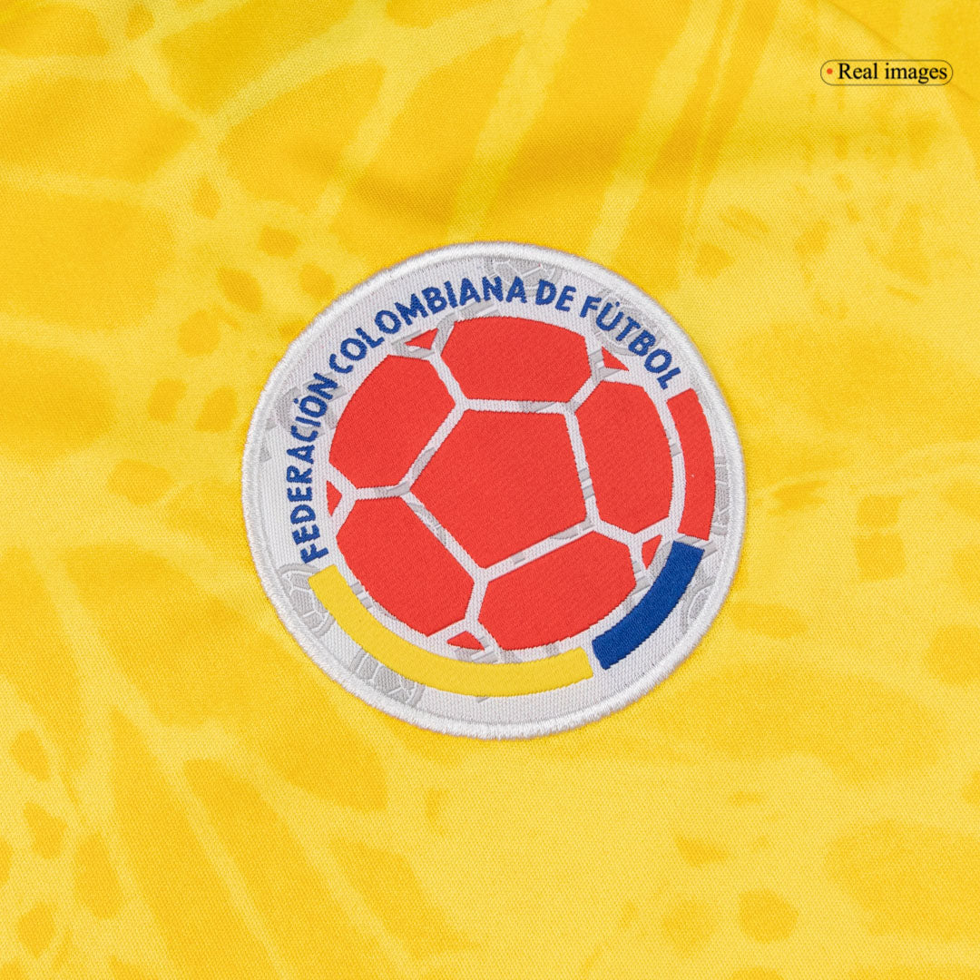 Colombia Mens Home Soccer Jersey World Cup 2026 Yellow