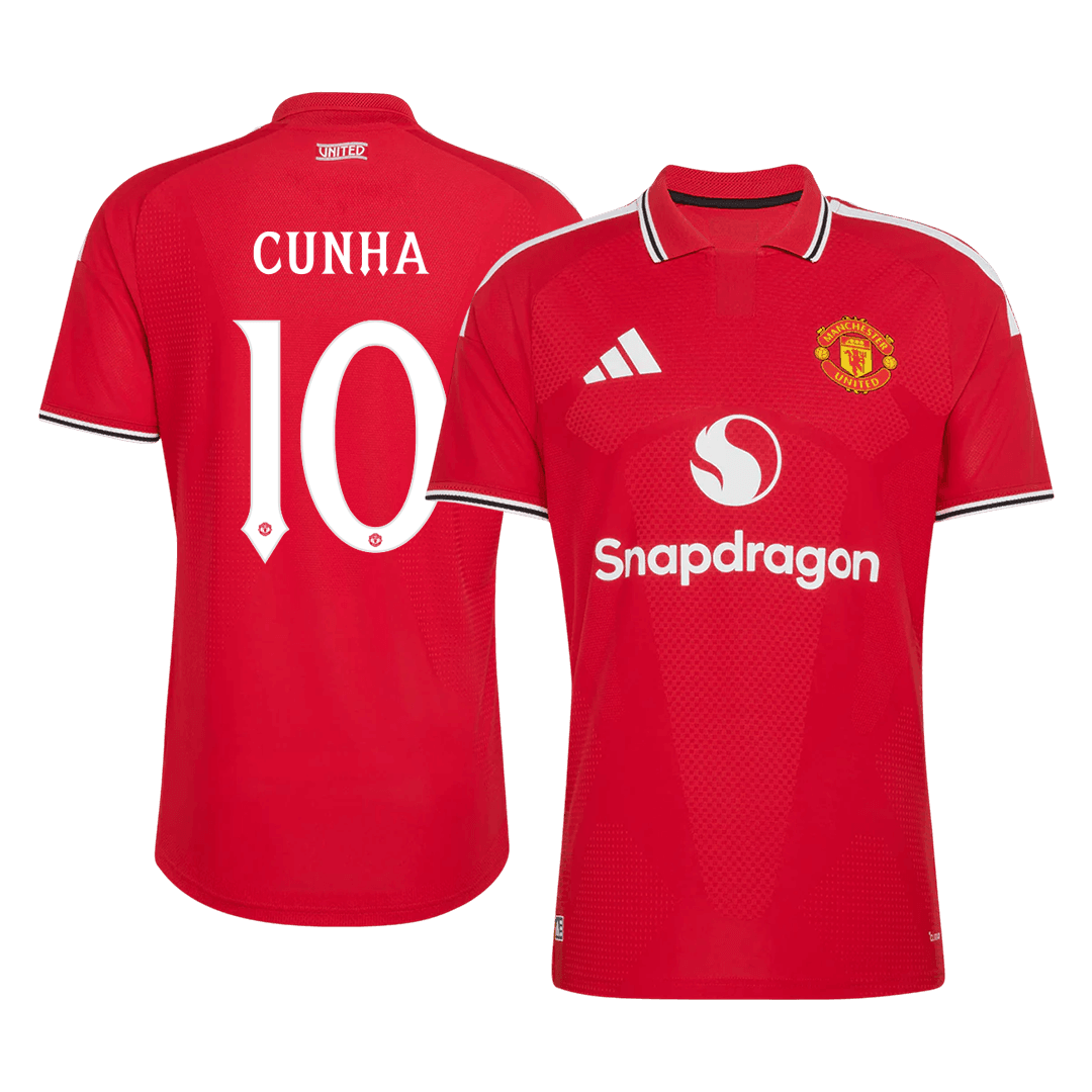 Manchester United Home Soccer Jersey 2026/27 – CUNHA #10 – UCL (Player Version)