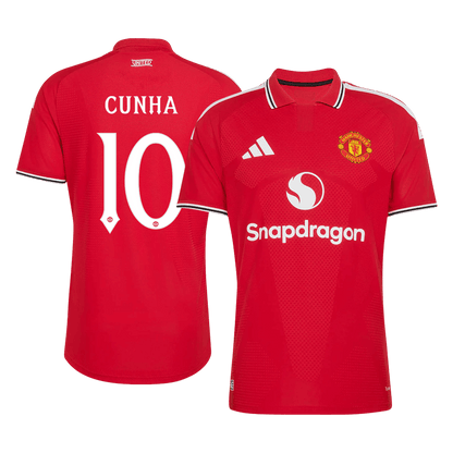 Manchester United Home Soccer Jersey 2026/27 – CUNHA #10 – UCL (Player Version)