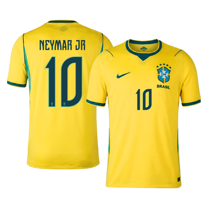 NEYMAR JR #10 Brazil Mens Home Soccer Jersey World Cup 2026 Yellow [PREMIUM]