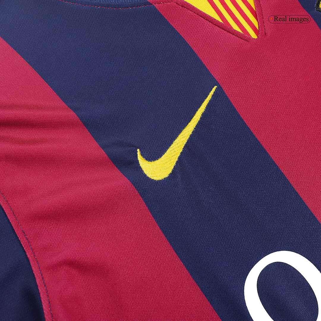 Retro Barcelona Mens Home Soccer Jersey 2014/15 Red&Blue