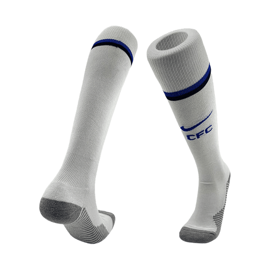 Chelsea Mens Home Soccer Socks 2025/26 White [PREMIUM]