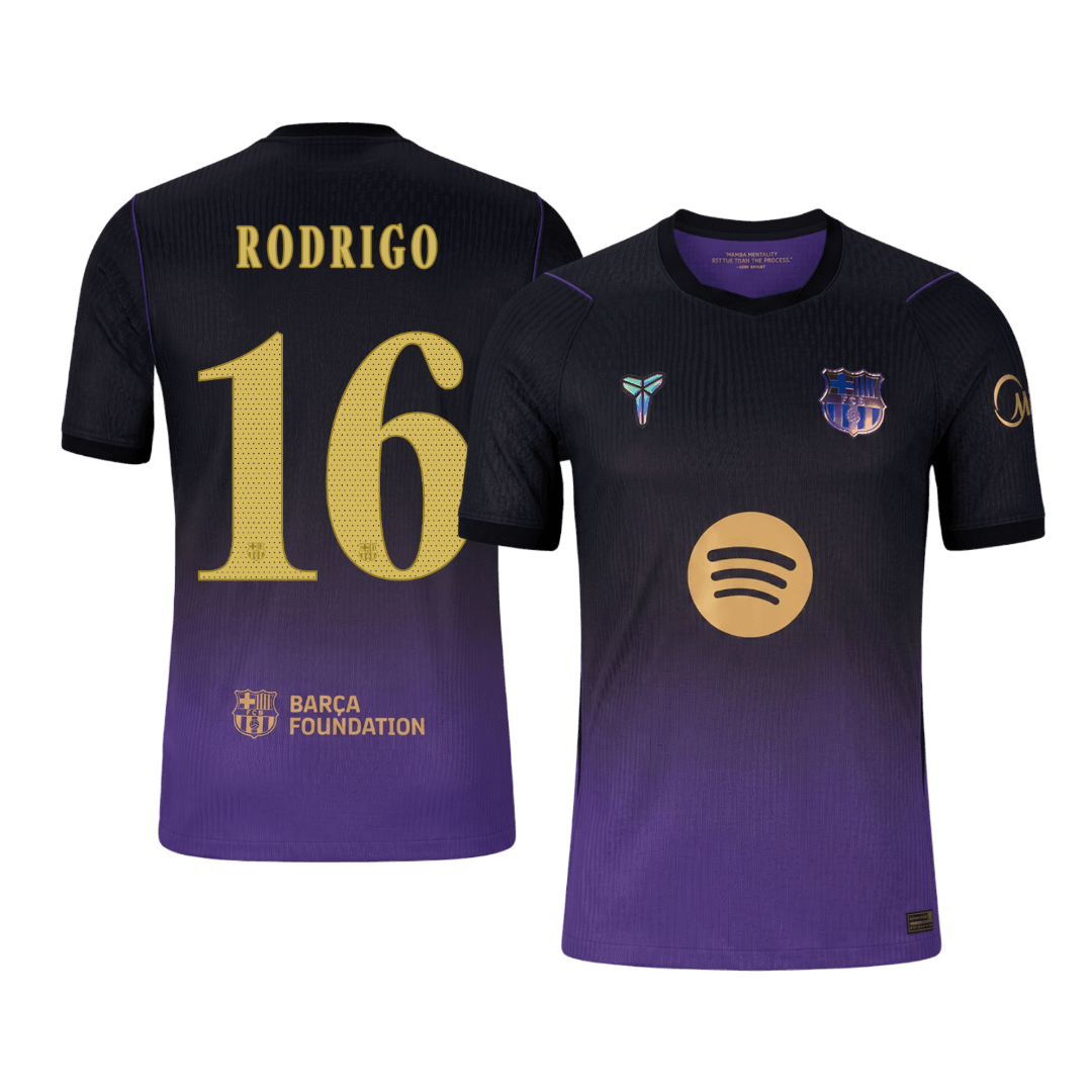 Barcelona Away Soccer Jersey 2026/27 – RODRIGO #16 – UCL (Player Version)