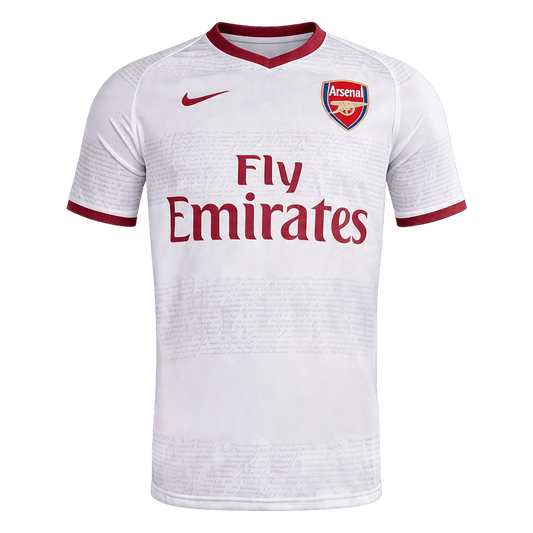 Retro Arsenal Mens Away Soccer Jersey 2007/08 White