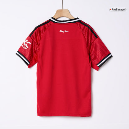 Manchester United Kids Home Soccer Kit 2025/26 Red