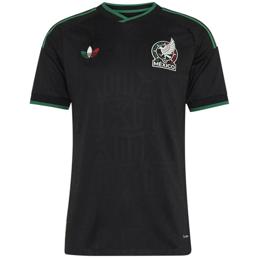 Mexico Mens Third Away Soccer Jersey World Cup 2026 Black - Player Version