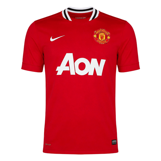 Retro Manchester United Mens Home Soccer Jersey 2011/12 Red