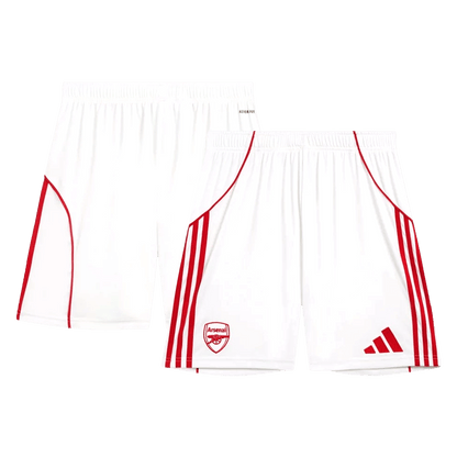 Arsenal Mens Home Soccer Shorts 2025/26 White