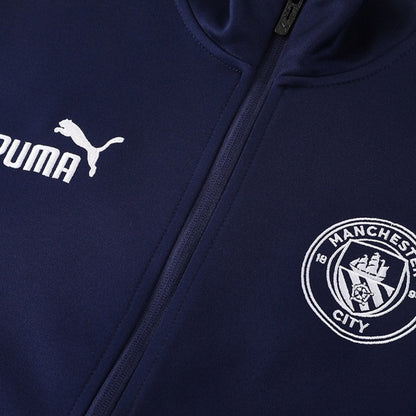Manchester City Mens Training Tracksuit Kit 2025/26 Navy