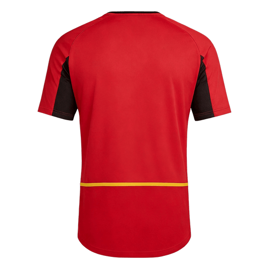 Retro Belgium Mens Home Soccer Jersey World Cup 2002 Red