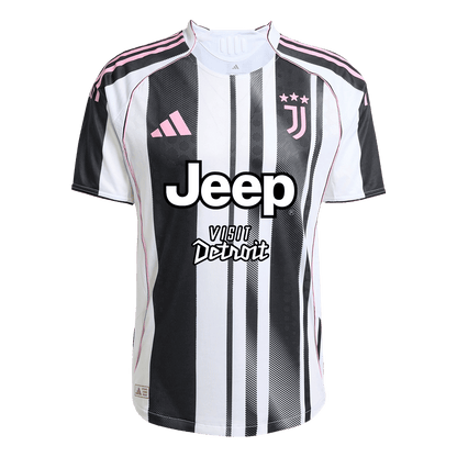 Juventus Mens Home Soccer Jersey 2025/26 Black&White - Player Version