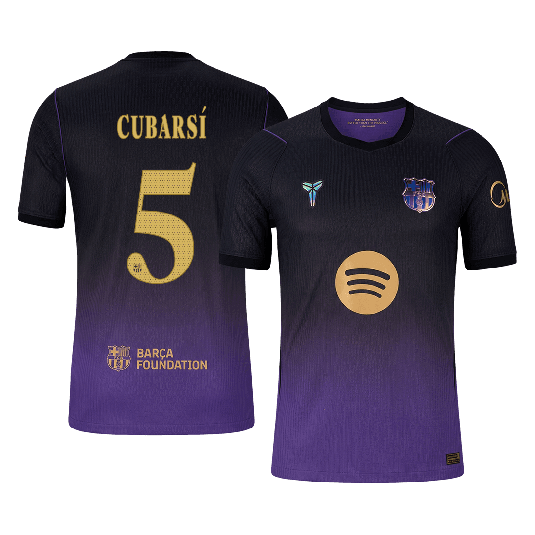 Barcelona Away Soccer Jersey 2026/27 – CUBARSÍ #5 – UCL (Player Version)