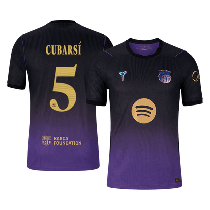 Barcelona Away Soccer Jersey 2026/27 – CUBARSÍ #5 – UCL (Player Version)