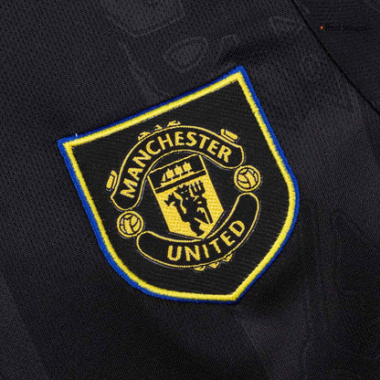 Manchester United Kids Third Away Soccer Full Set 2025/26 Black