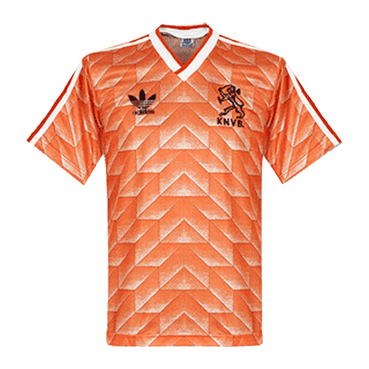 Retro Netherlands Mens Home Soccer Jersey 1988