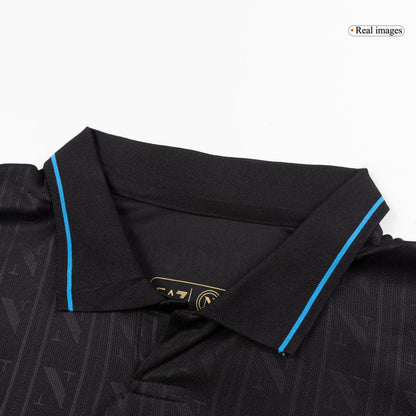 Napoli Mens Third Away Soccer Jersey 2025/26 Black