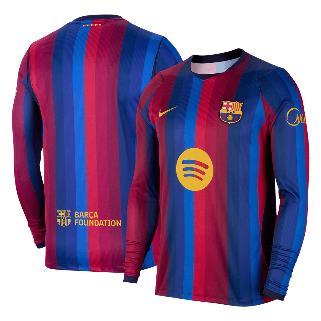 Barcelona Home Long Sleeve Soccer Jersey 2026/27