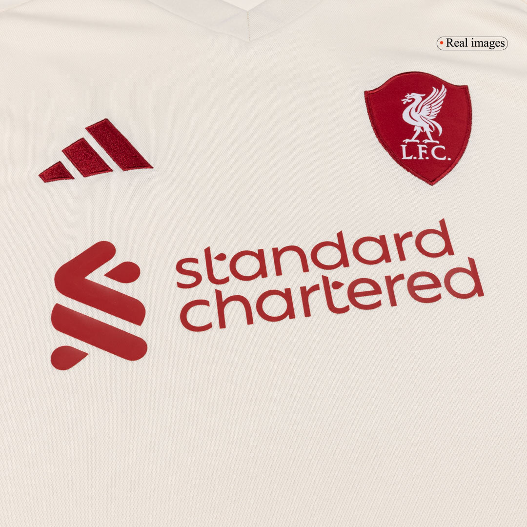 GAKPO #18 Liverpool Mens Away Soccer Jersey 2025/26 White