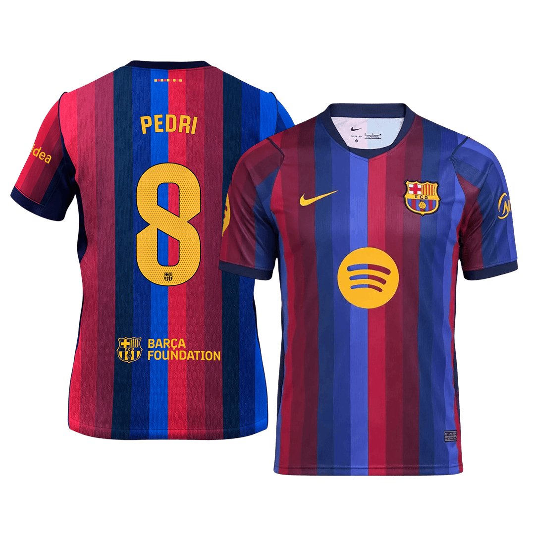 Barcelona Home Soccer Jersey 2026/27 – PEDRI #8