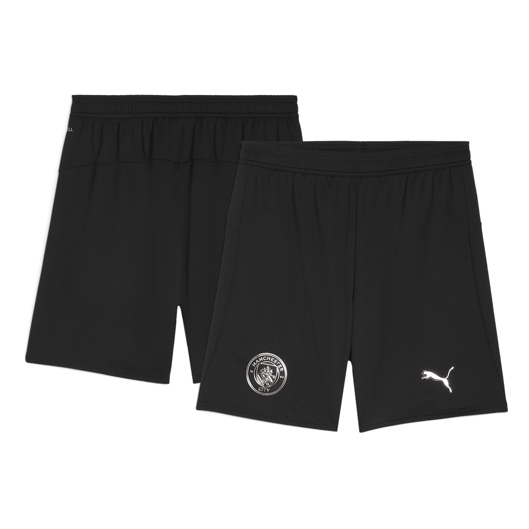 Manchester City Mens Away Soccer Full Set 2025/26 Black