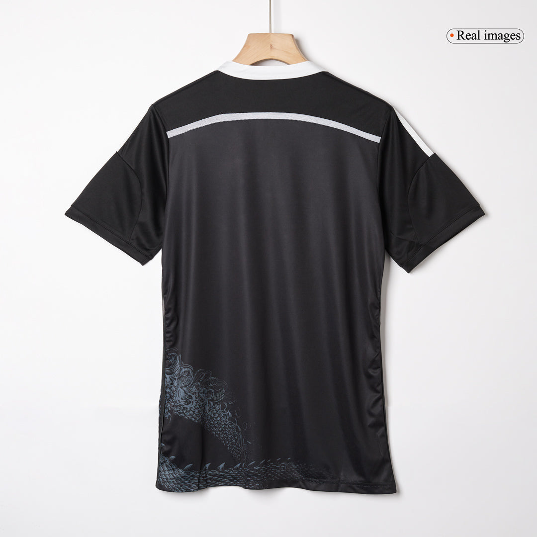 Retro KROOS #8 Real Madrid Mens Third Away Soccer Jersey 2014/15 Black