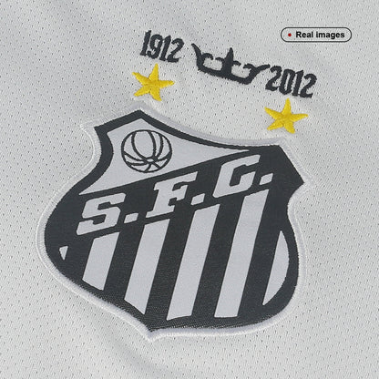 Retro Santos FC Mens Home Soccer Jersey 2011/12 White