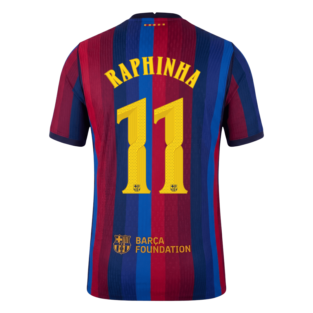 Barcelona Home Soccer Jersey 2026/27 – RAPHINHA #11 – UCL (Player Version)