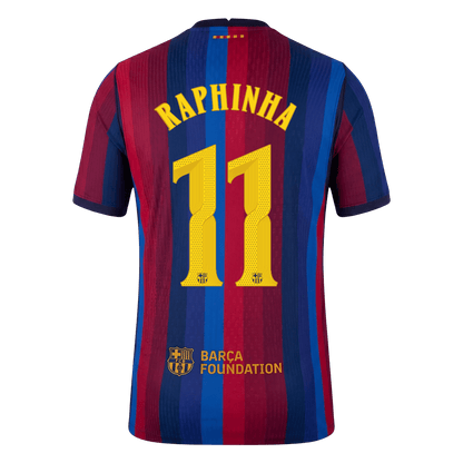 Barcelona Home Soccer Jersey 2026/27 – RAPHINHA #11 – UCL (Player Version)