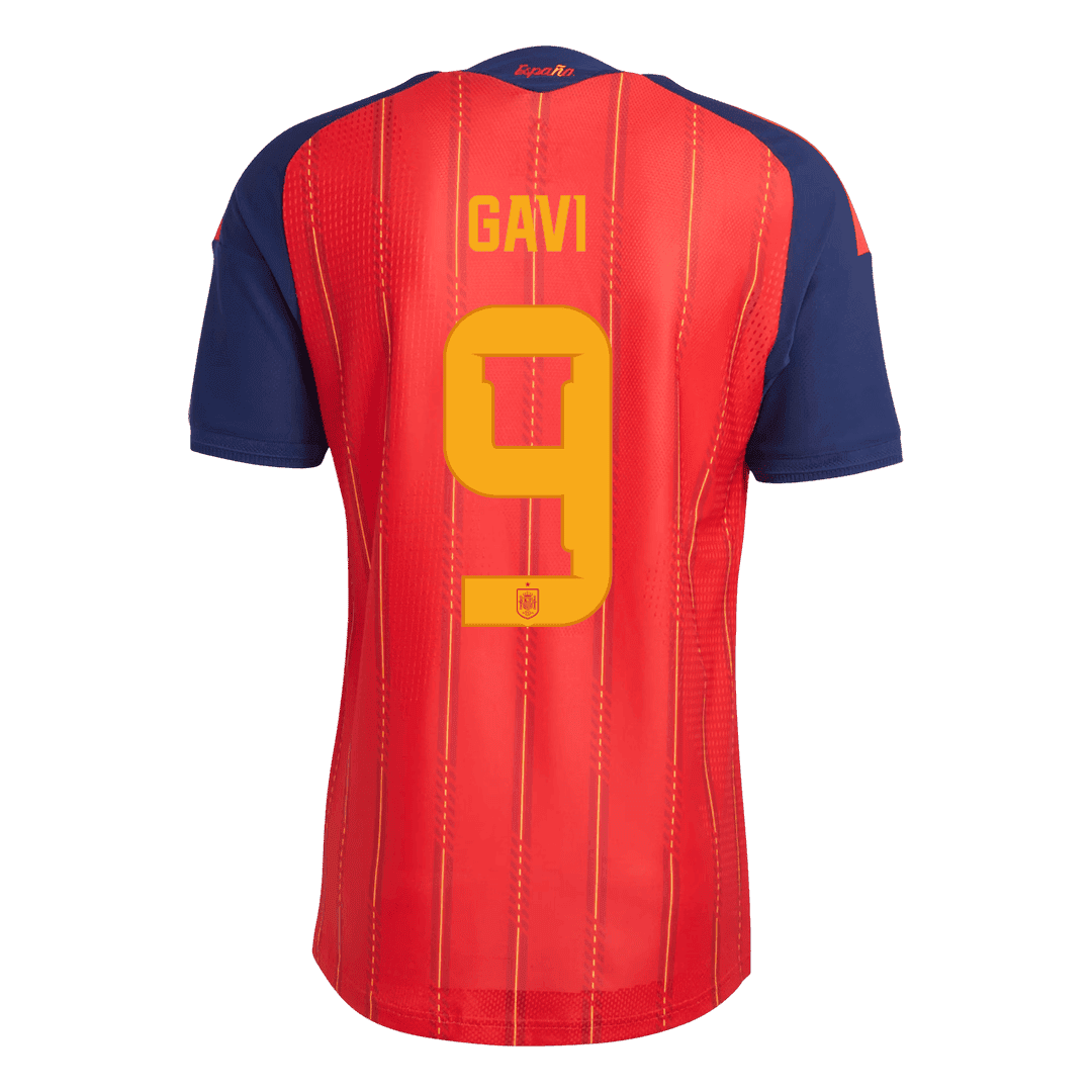 [Champion Edition] Spain Home Soccer Jersey World Cup 2026 – GAVI #9 (Player Version)